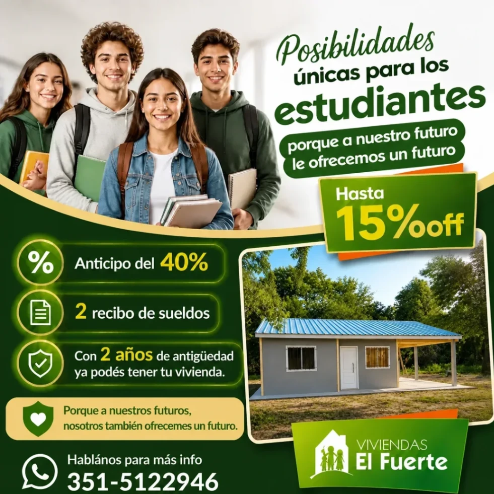 hasta 15% off